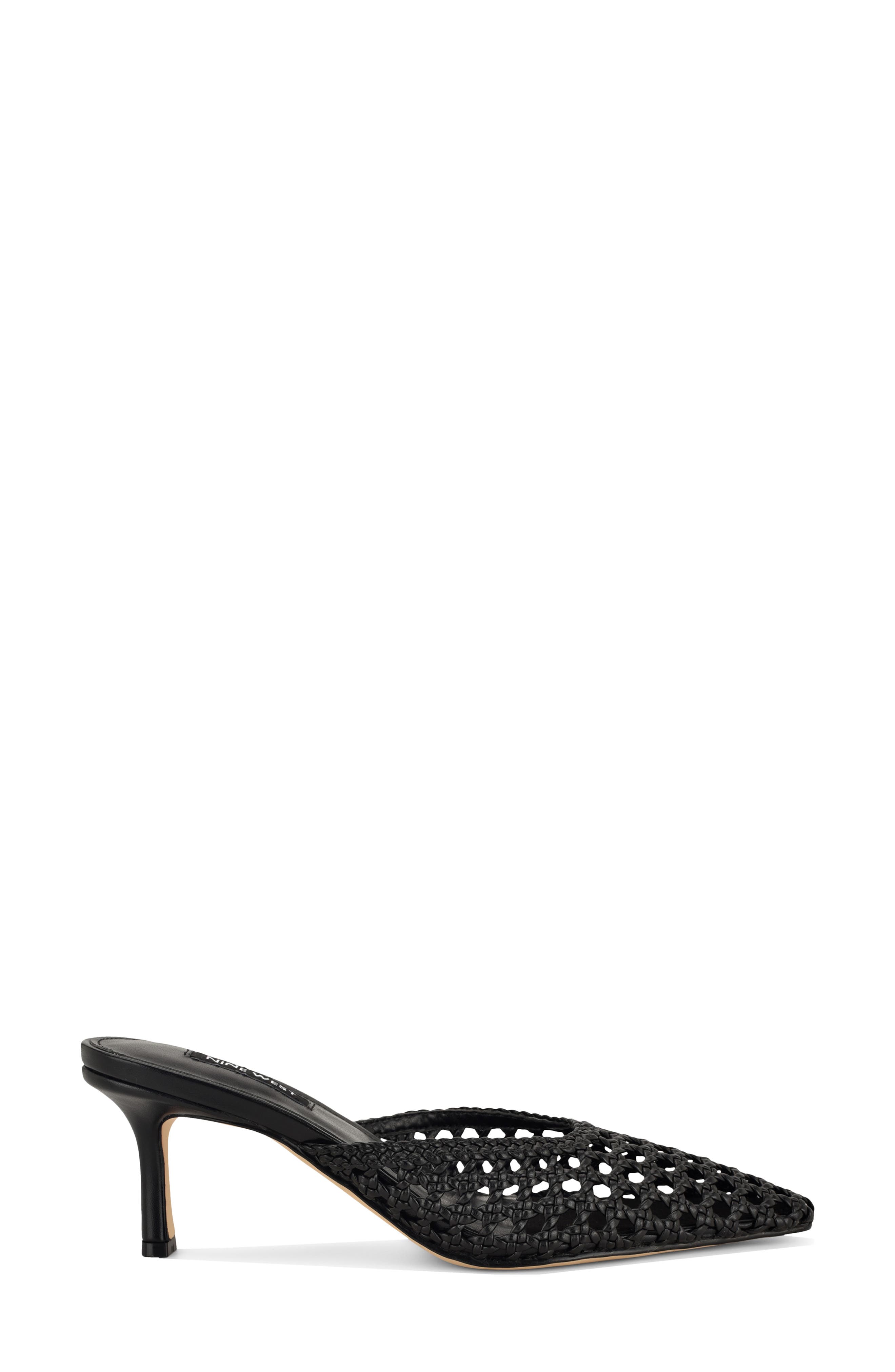 Nine West Camenlaw Woven Mule, Alternate, color, Black