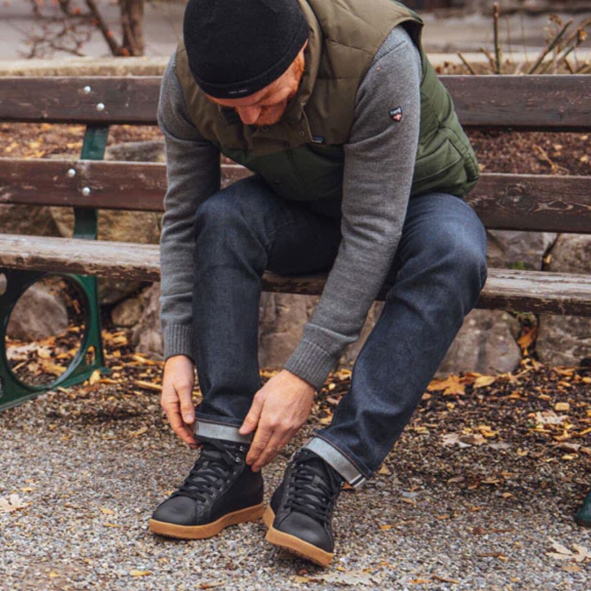 Saola Bergen Waterproof Warm Shoe - Men's, Alternate, color, Black/Tobacco