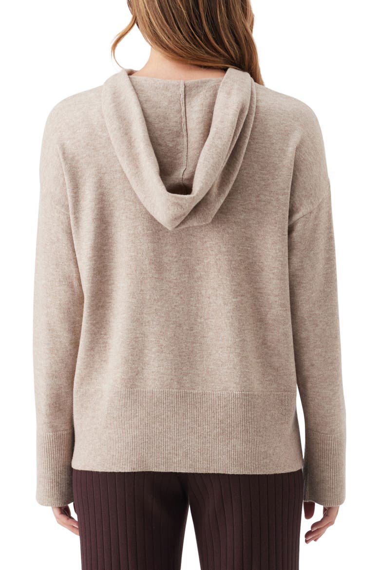 Finley Maternity/Nursing Knit Hoodie, Alternate, color, Latte