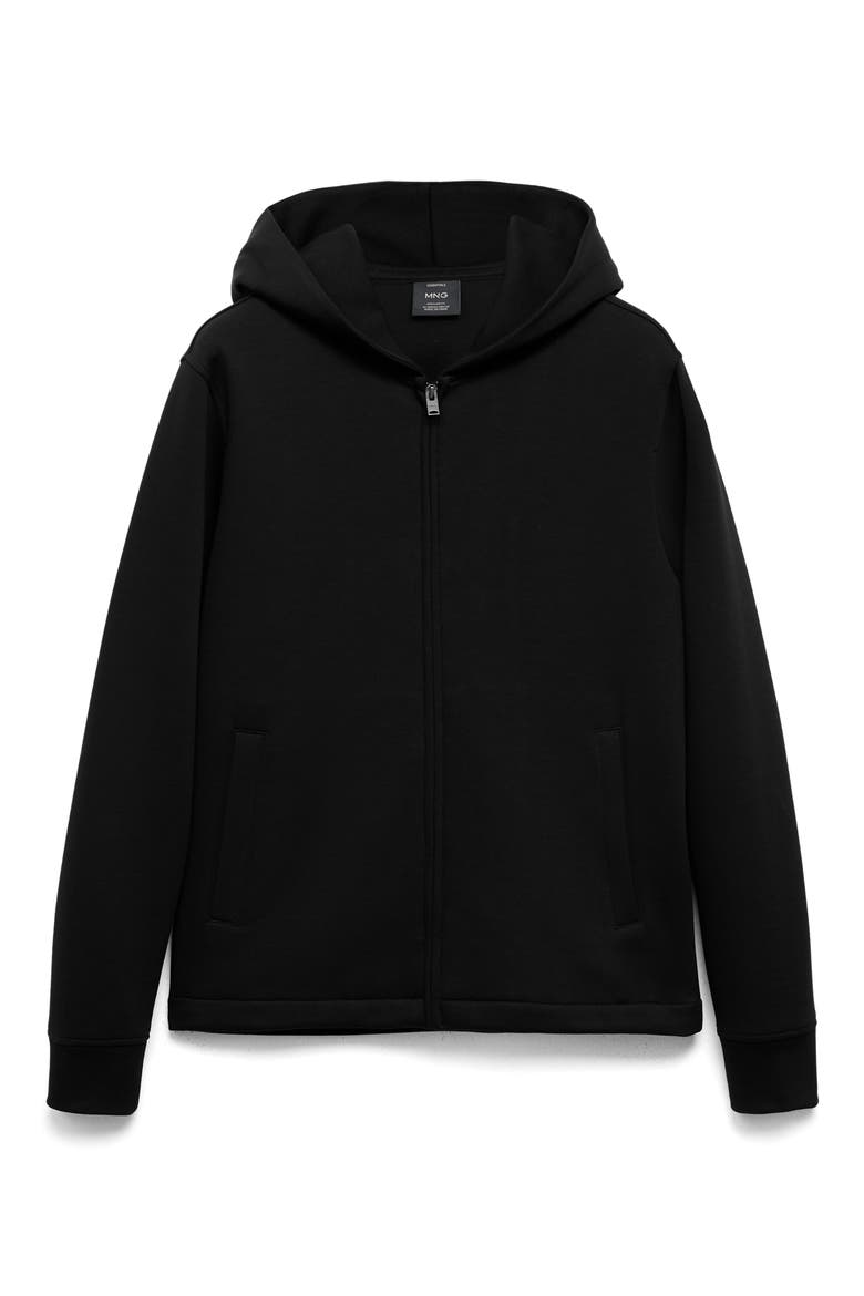 Zip-Up Hoodie, Alternate, color, BLACK