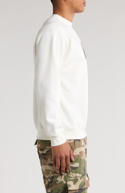 Vans Spray On Loose Fit Crewneck Sweatshirt In White
