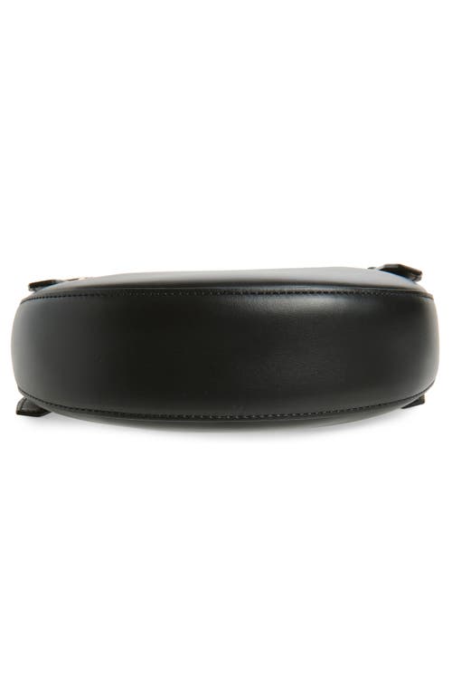 Coperni Mini Belt Strap Leather Hobo Bag In Black