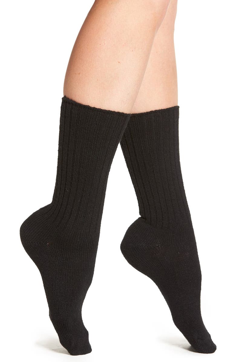 Hue Ribbed Boot Socks, Main, color,