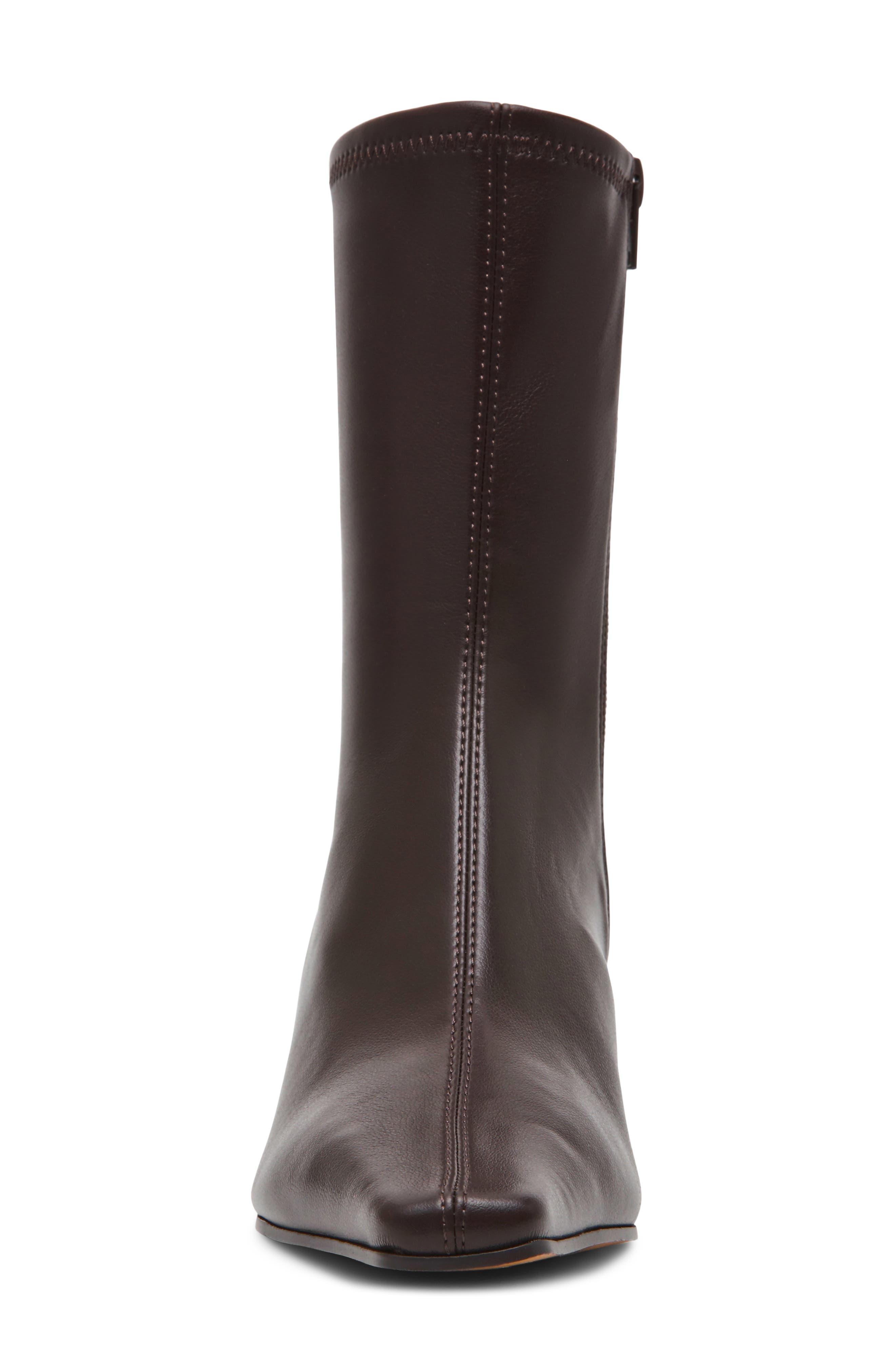 Kimmens Faux Leather Bootie, Alternate, color, BROWN