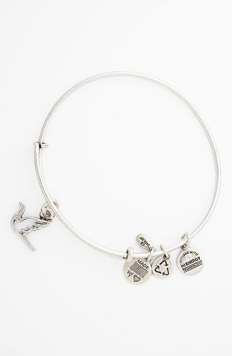 Alex and Ani 'Sacred Dove' Expandable Wire Bangle, Main, color, 