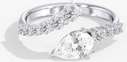 Everlee Pear Bypass Lab Diamond Ring in 14K