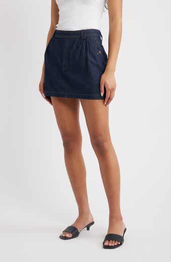 The Denim Utility Miniskirt