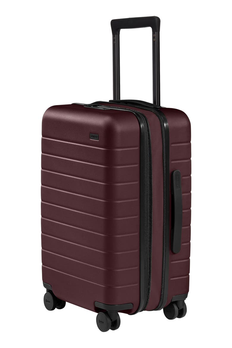 The Flex Carry-On Suitcase (Nordstrom Exclusive), Alternate, color, OXBLOOD RED
