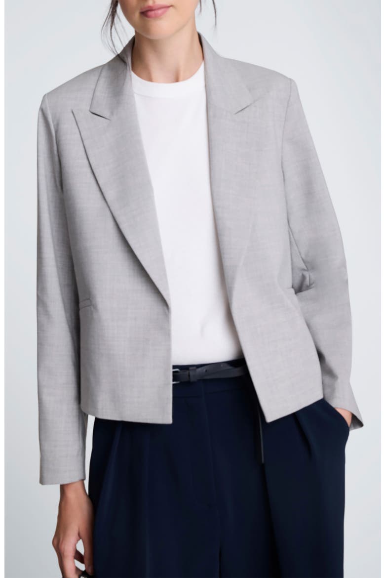 Peak Lapel Jacket, Main, color, LIGHT HEATHER GREY