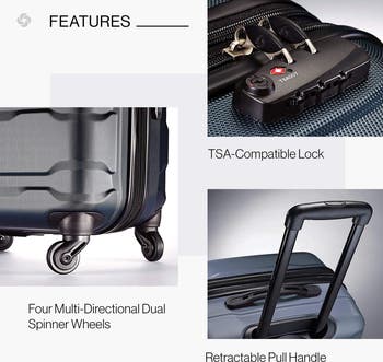 Alliance SE 2PC Set (CO/LG) Hardside Luggage with Spnner Wheels