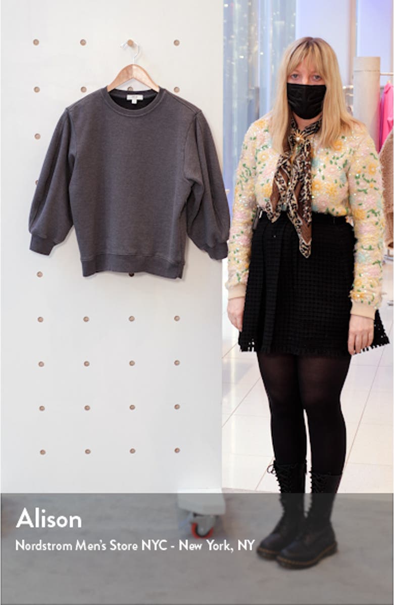 Thora Puff Sleeve Sweatshirt, sales video thumbnail