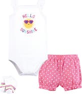 Hudson Baby Coordinated Bodysuit Outfit with Shorts and Socks