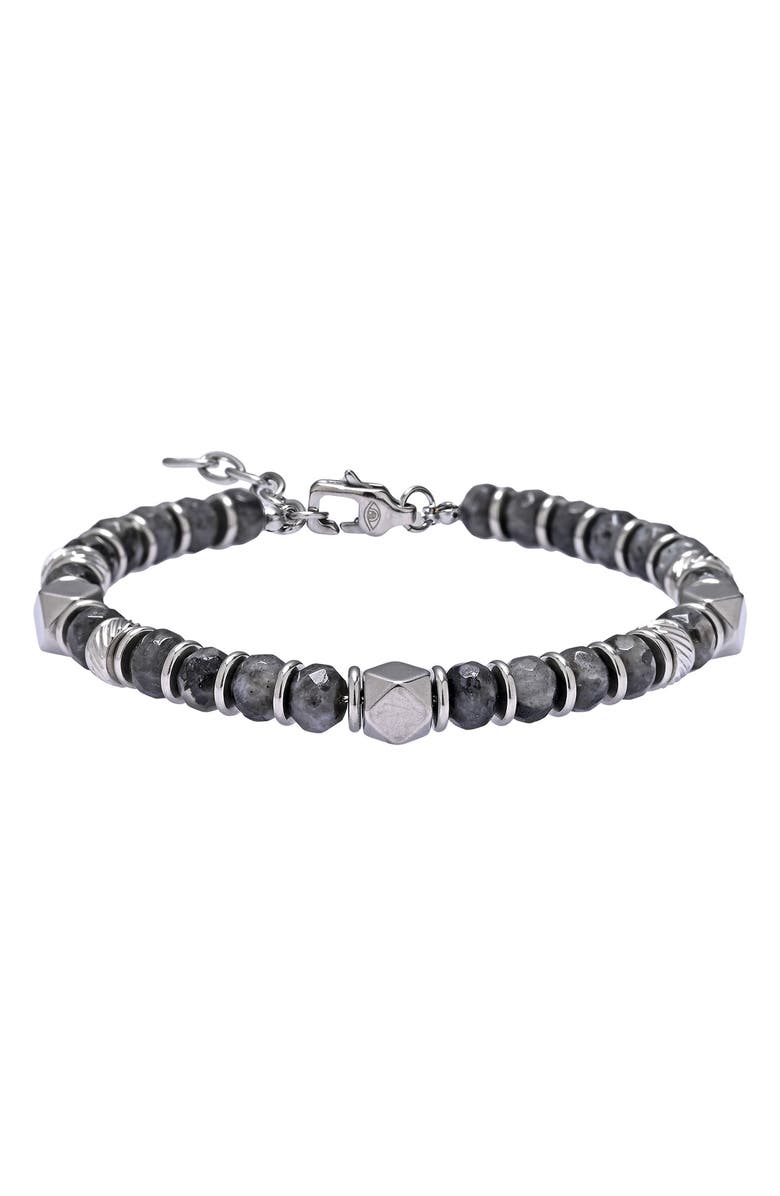 EYE CANDY LOS ANGELES Men's Asher Labradorite Beaded Bracelet, Main, color, 