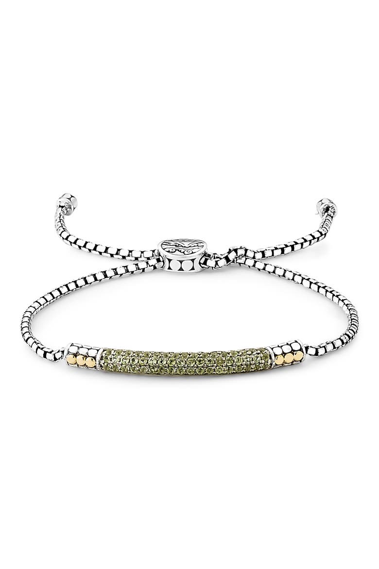 Pavé Bolo Bracelet, Main, color, GREEN
