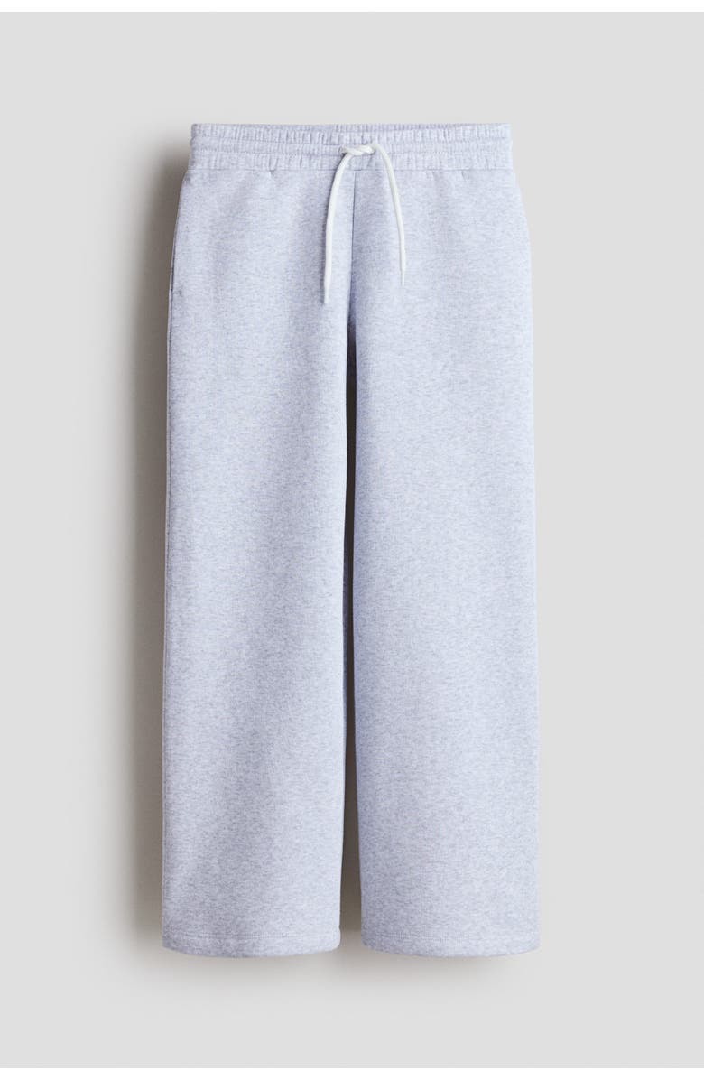 H&M Brushed-inside Joggers, Main, color, Light Gray Melange