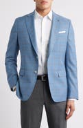 BOSS Hutson Plaid Virgin Wool Sport Coat