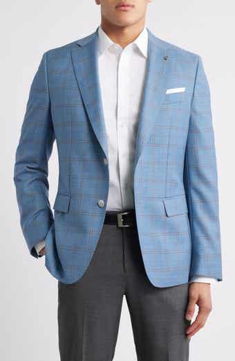 BOSS Hutson Plaid Virgin Wool Sport Coat