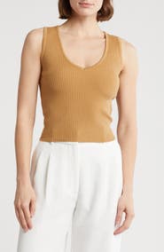 Love By Design Sandy V-Neck Sweater Tank