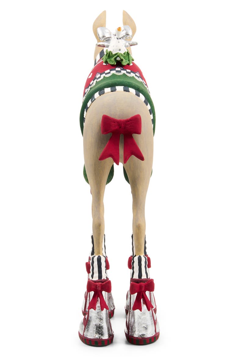 Patience Brewster Mooseltoe Tabletop Decoration, Alternate, color, RED