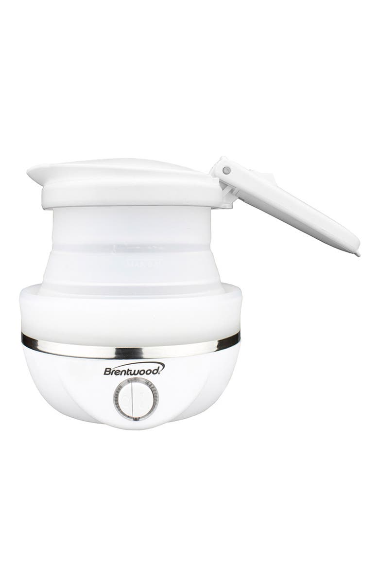 Dual Voltage 3.3 Cup Collapsible Travel Kettle, Alternate, color, White