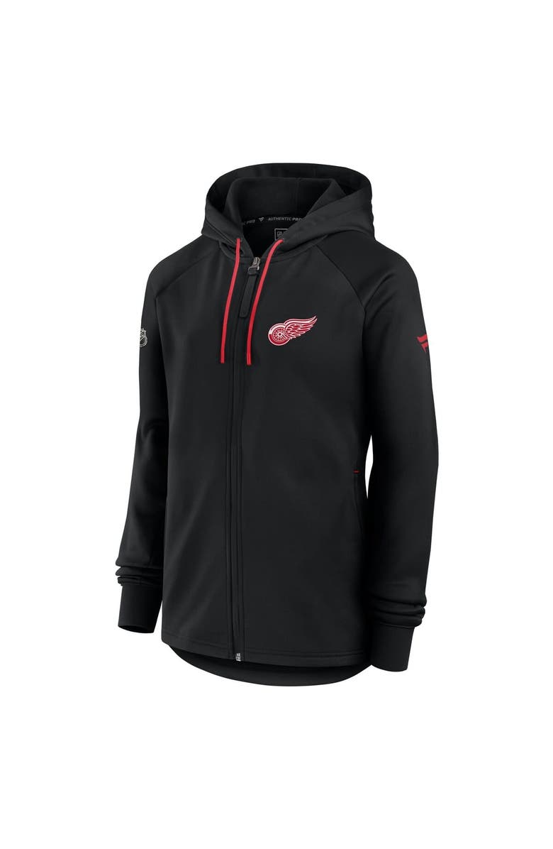 FANATICS Women's Fanatics  Black Detroit Red Wings Authentic Pro Rink Fleece Full-Zip Jacket, Alternate, color, Black