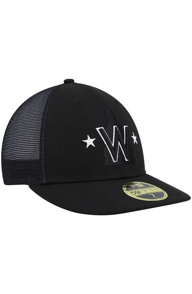 New Era Men's New Era Black Washington Nationals 2023 Batting Practice Low Profile 59FIFTY Fitted Hat, Alternate, color,