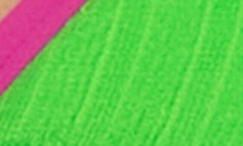 Becca Crinkle Crush Reversible Triangle Bikini Top In Green