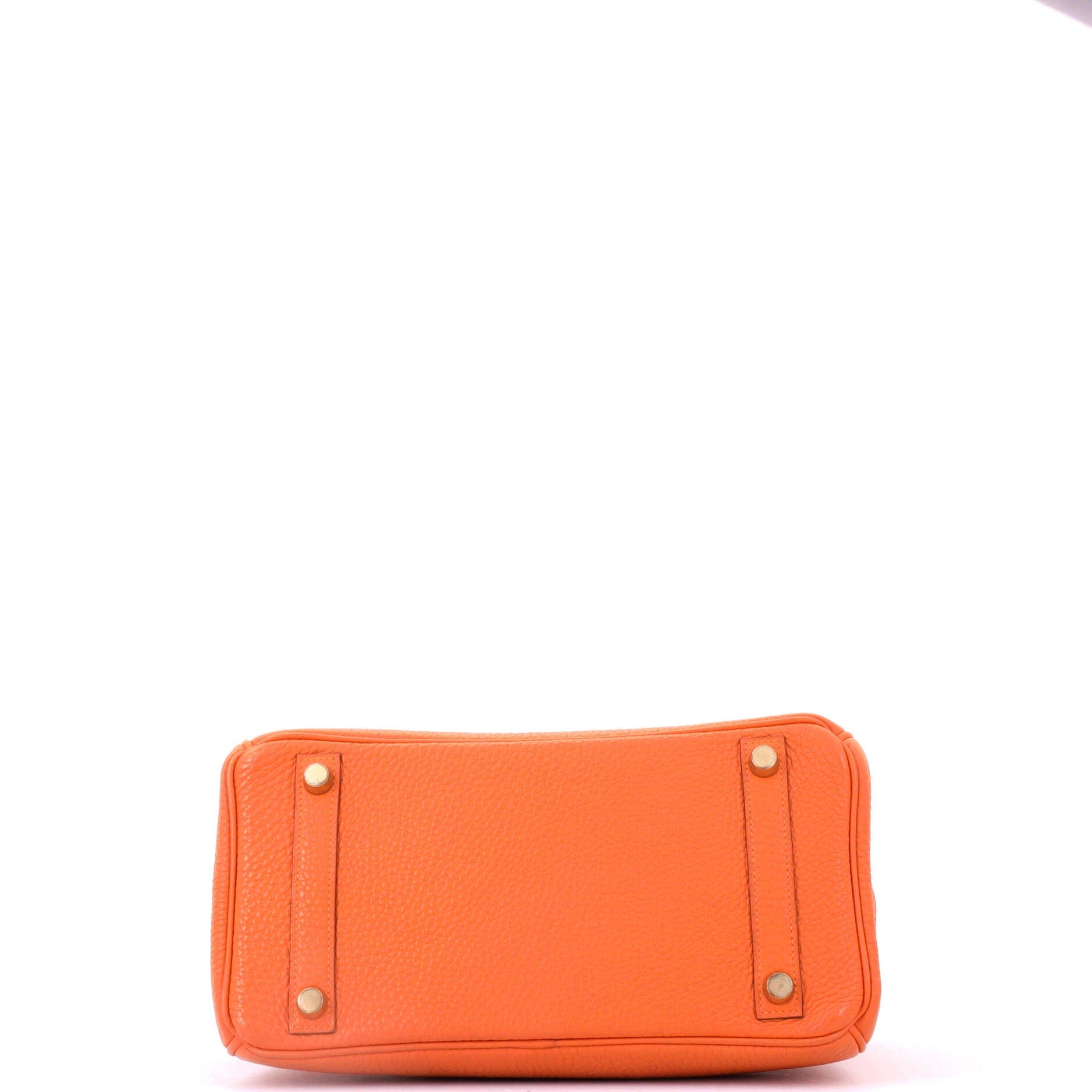 Pre-Owned Hermes Birkin Handbag Orange Togo with Gold Hardware 25, Alternate, color, Orange H