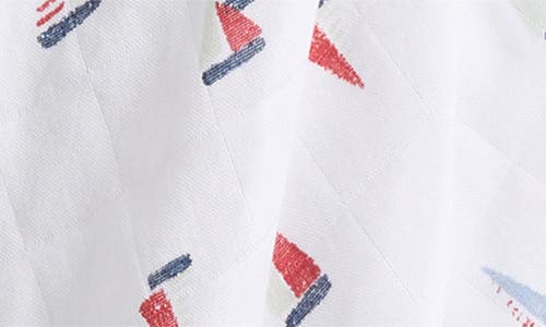 Nordstrom 2-pack Assorted Muslin Swaddles In Whale Sailboat Pack