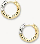 MACHETE Petite Wavy Hoops in 3/4