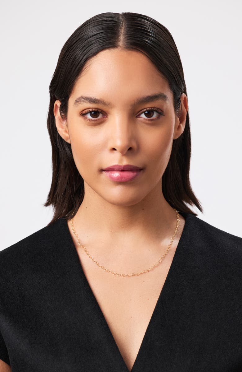 Ana Luisa Solid Yellow Gold - Heart Chain Necklace, Alternate, color,