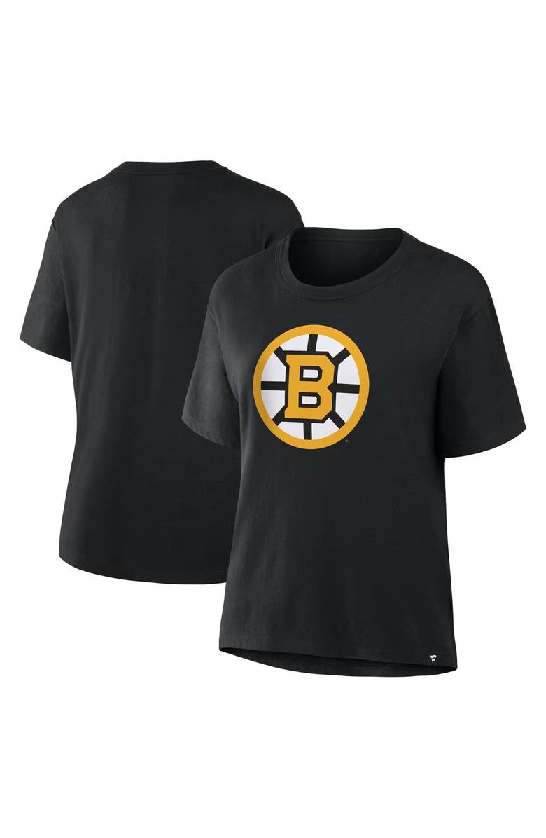 FANATICS Women
s Fanatics Black Boston Bruins Primary Logo Legacy T-Shirt, Main, color, Black