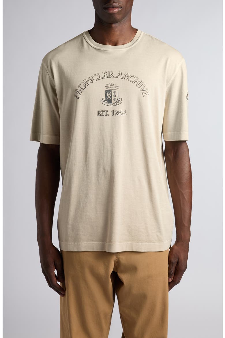 Logo Graphic T-Shirt, Main, color, SOFT BEIGE