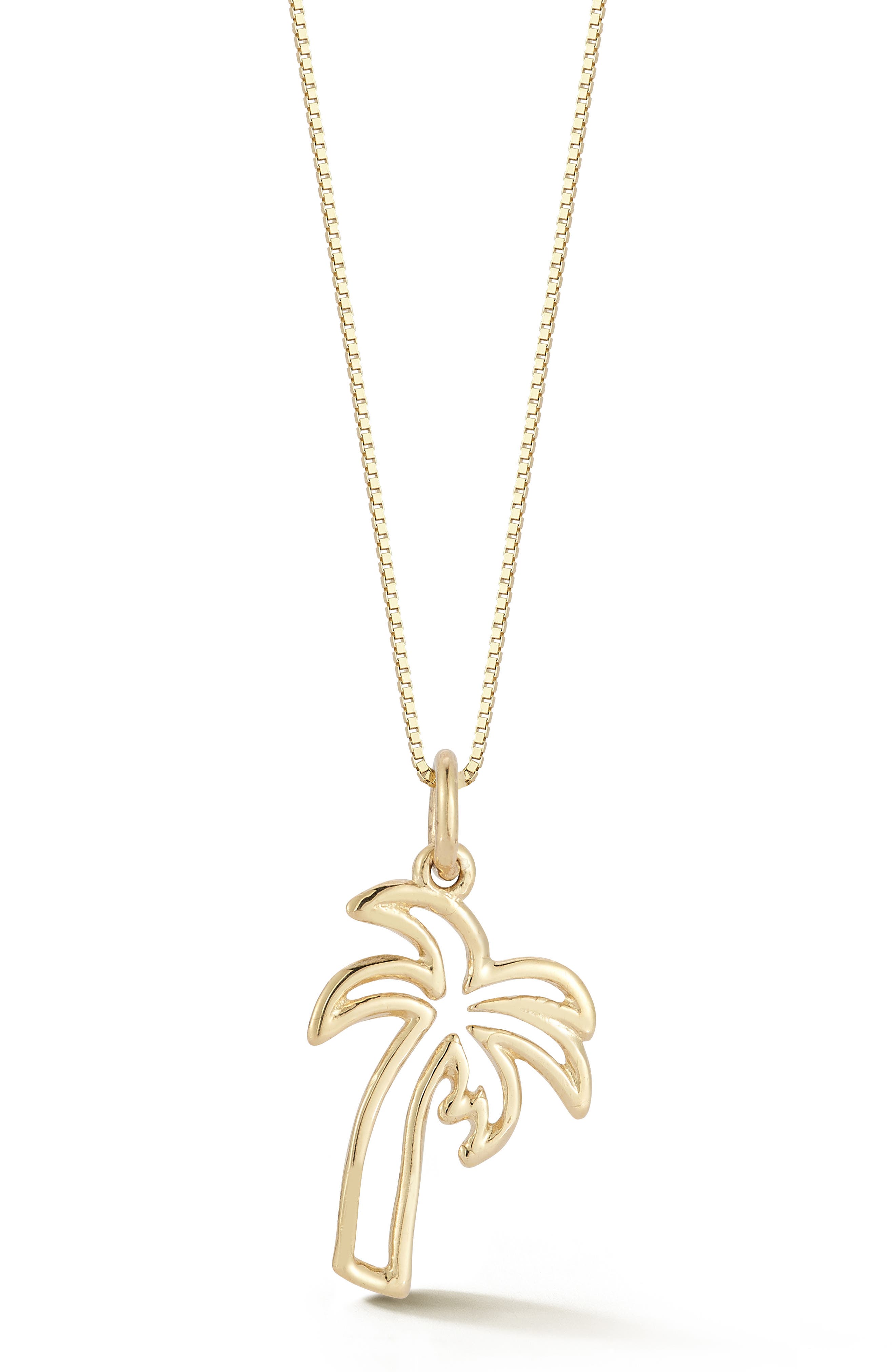 Ember Fine Jewelry 14K Gold Palm Tree Pendant Necklace
