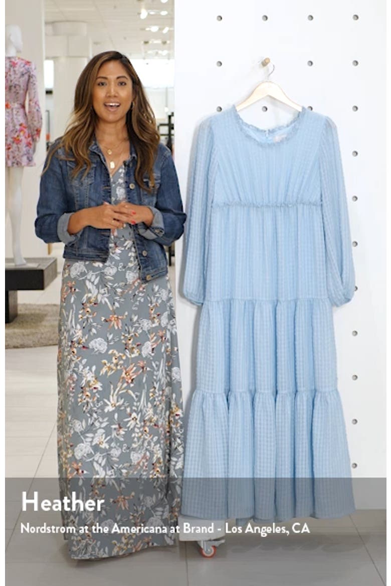Tiered Long Sleeve Maxi Dress video