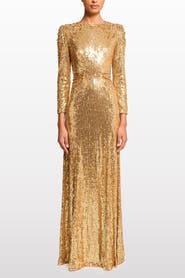 Jenny Packham Dulcet Sequin-Embellished Dress