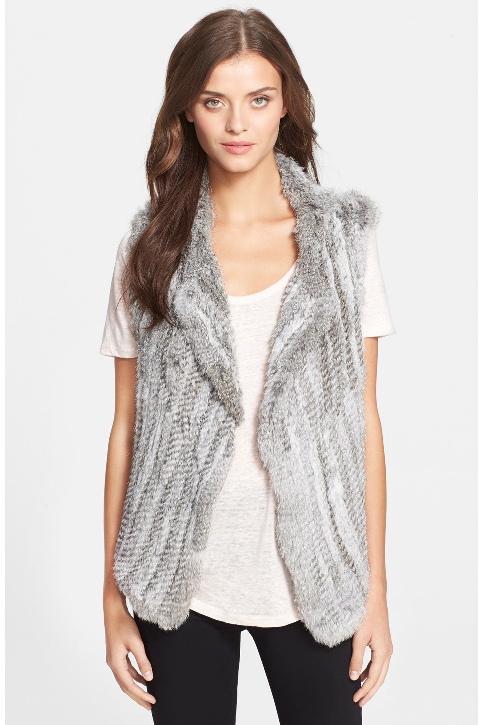 Genuine Rabbit Fur Vest (Women) | Nordstromrack