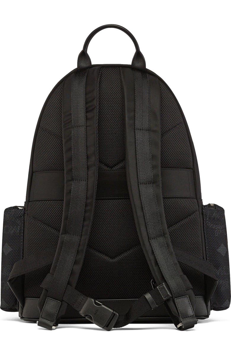 MCM Stark Backpack in Recycled Nylon, Alternate, color, Black