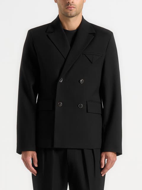 Didier Double Breasted Tailored Suit Jacket