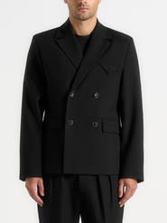 Manière De Voir Didier Double Breasted Tailored Suit Jacket