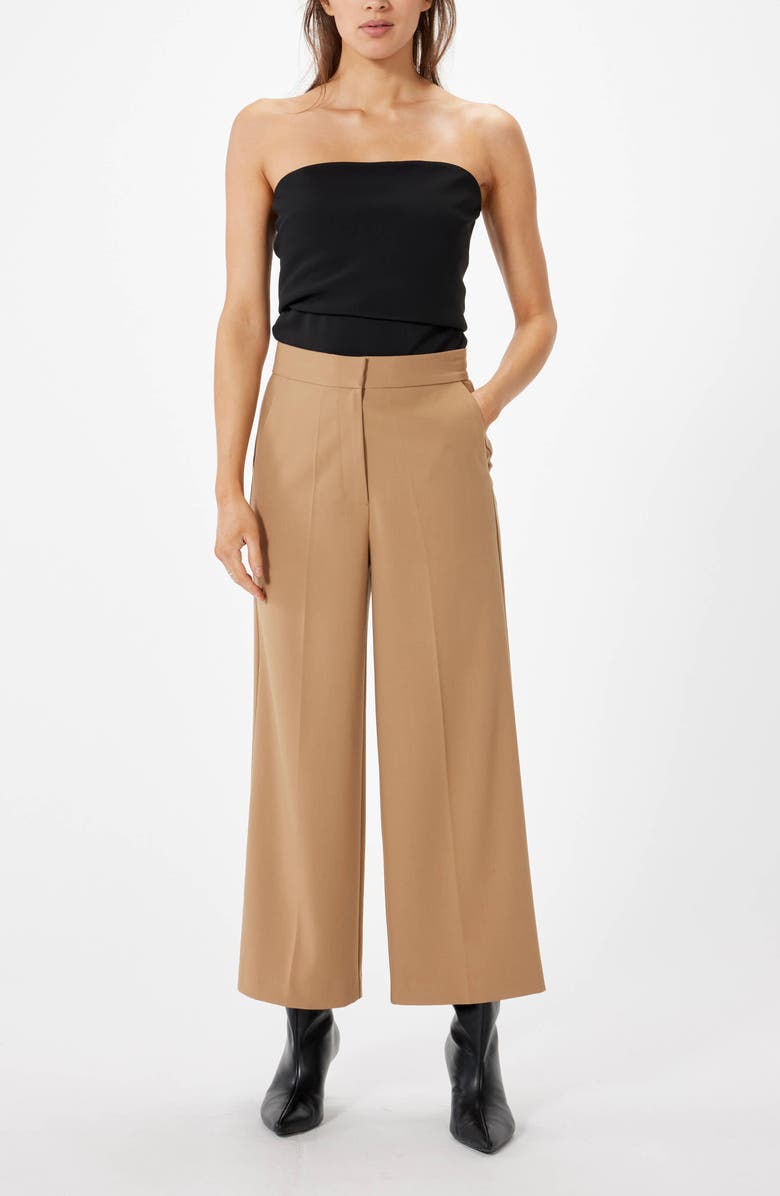 Sophie Rue Hylan Wide Leg Crop Pants, Alternate, color, Tan