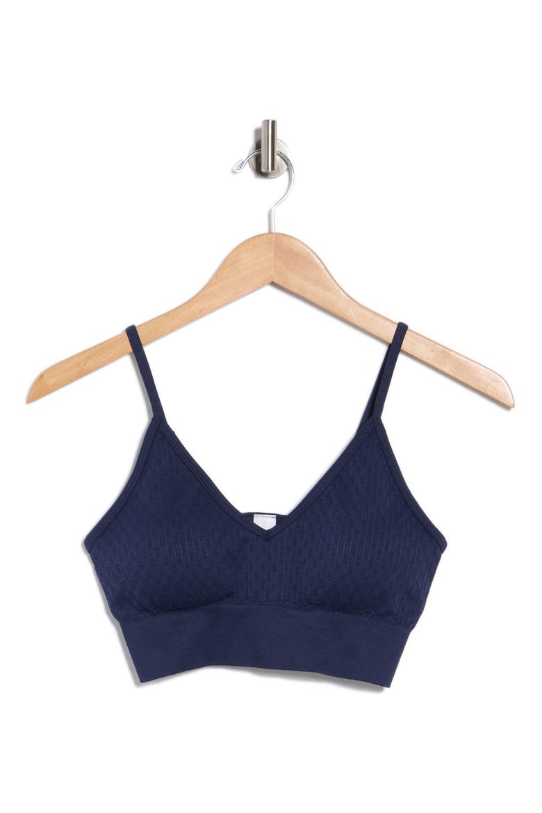 Sweetheart Seamless Sports Bra, Alternate, color, NAVAL BLUE