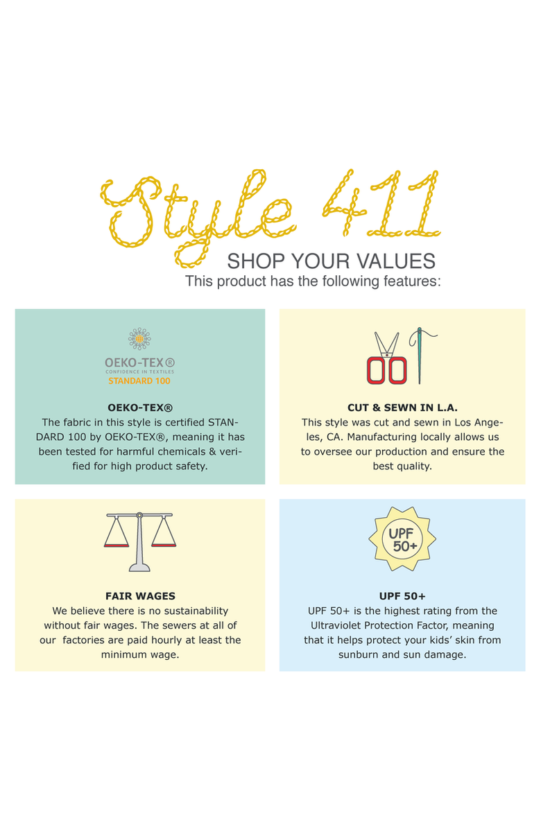 CITY THREADS Swim Jammer - Color Block - UPF 50+, Alternate, color, Black W/ Red Trim