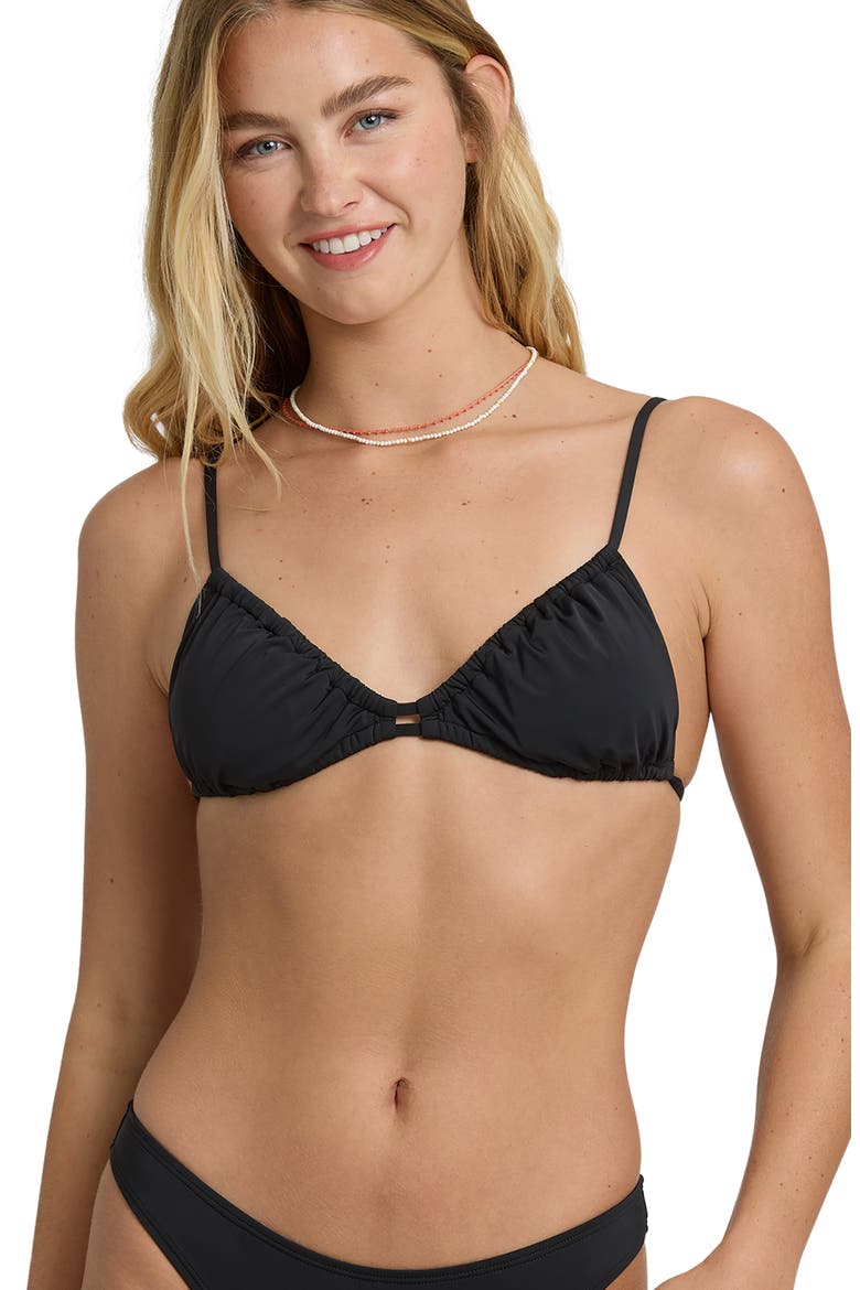 Sol Searcher Teagan Bralette Bikini Top, Alternate, color, BLACK PEBBLE