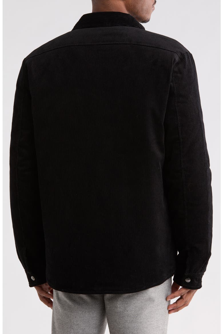 Padded Corduroy Jacket, Alternate, color, BLACK