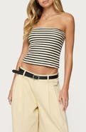 EDIKTED Odora Stripe Tube Top