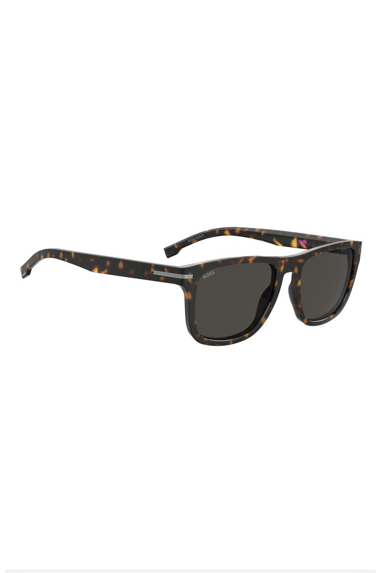 55mm Square Sunglasses, Alternate, color, HAVANA