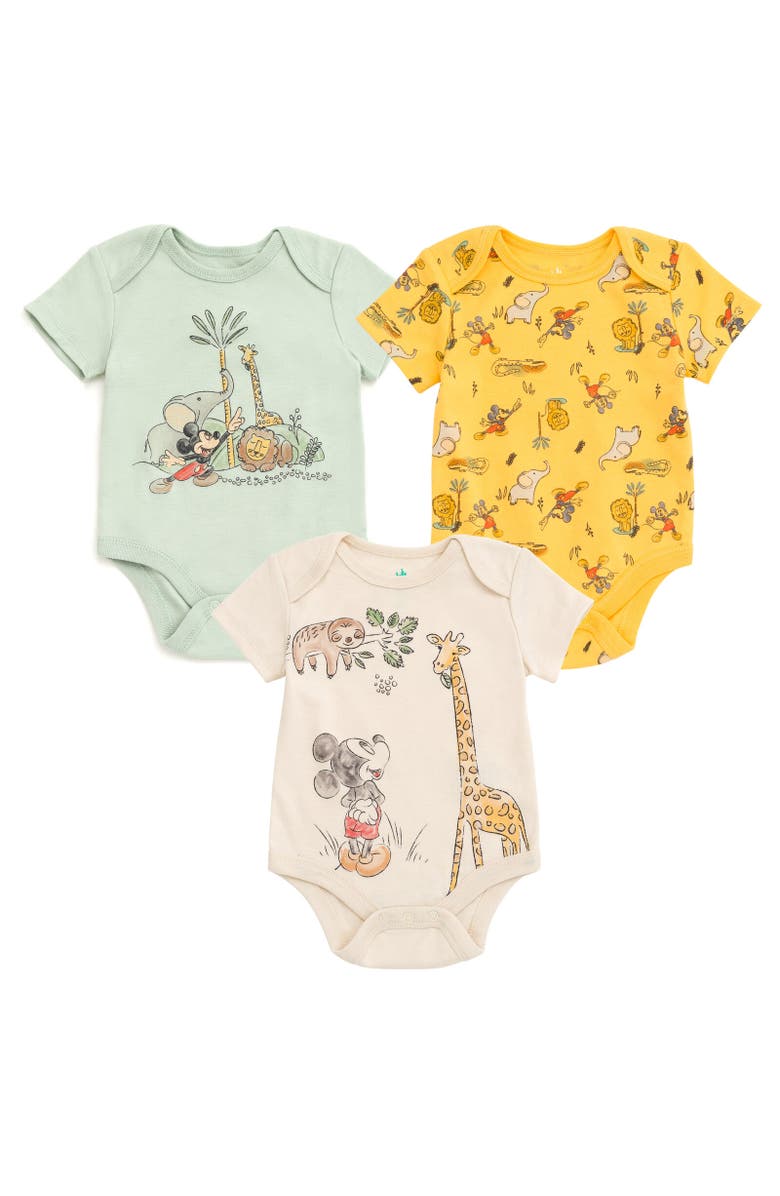 Disney 5-Pack Bodysuit, Main, color, Mickey Mouse Multicolor