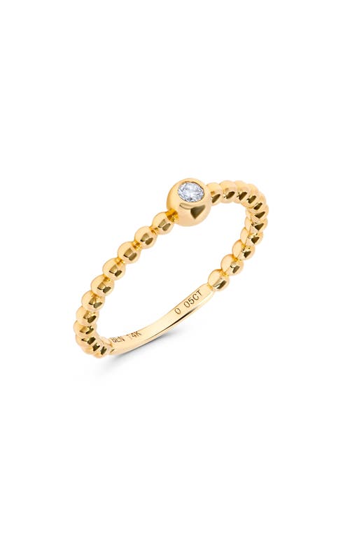 H.j. Namdar Diamond Bubble Stacking Ring In 14k Yellow Gold