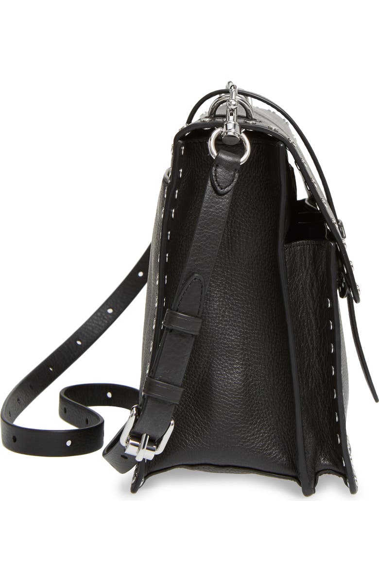 Rebecca Minkoff Studded Leather Shoulder Bag, Alternate, color,